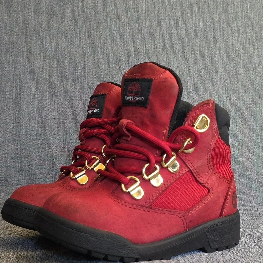 Timberland Toddlers Size‎ 9 Retro Red Lace Up